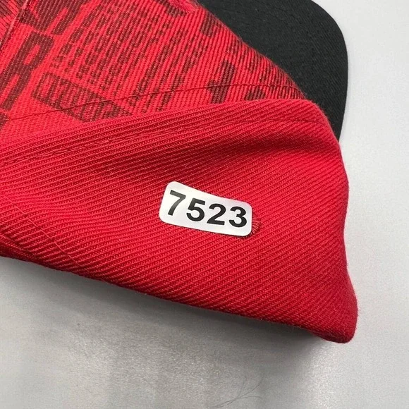 Air Jordan Hat Men Red Black‎ Jumpman Script Snap Back Cap